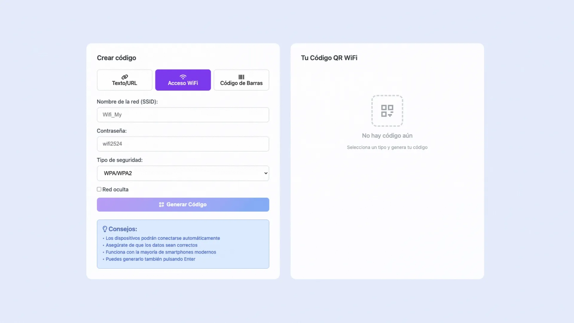 Editor InQR partes del editor